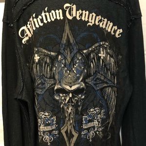 Men’s large affliction long sleeve shirt